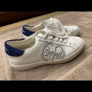 Tory Burch sneakers. White with navy.